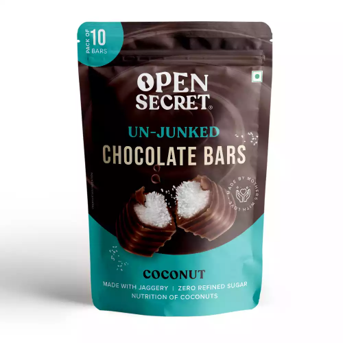 Coconut Chocolate Bars (Pack of 10 Bars)
