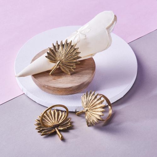 Tropical Palm Napkin Ring - Set of 2